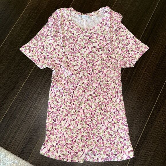 MICHAEL STARS Floral Pink Women's Top, OS - Picture 4 of 7